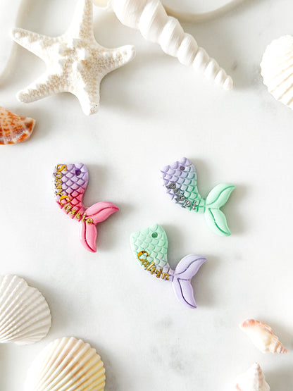 mermaid tail | pet id tag
