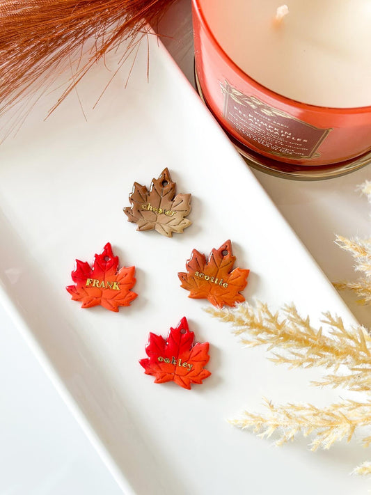 maple leaf| pet id tag