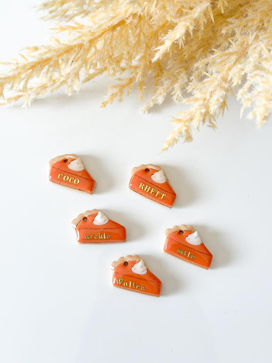 pumpkin pie slice | pet id tag